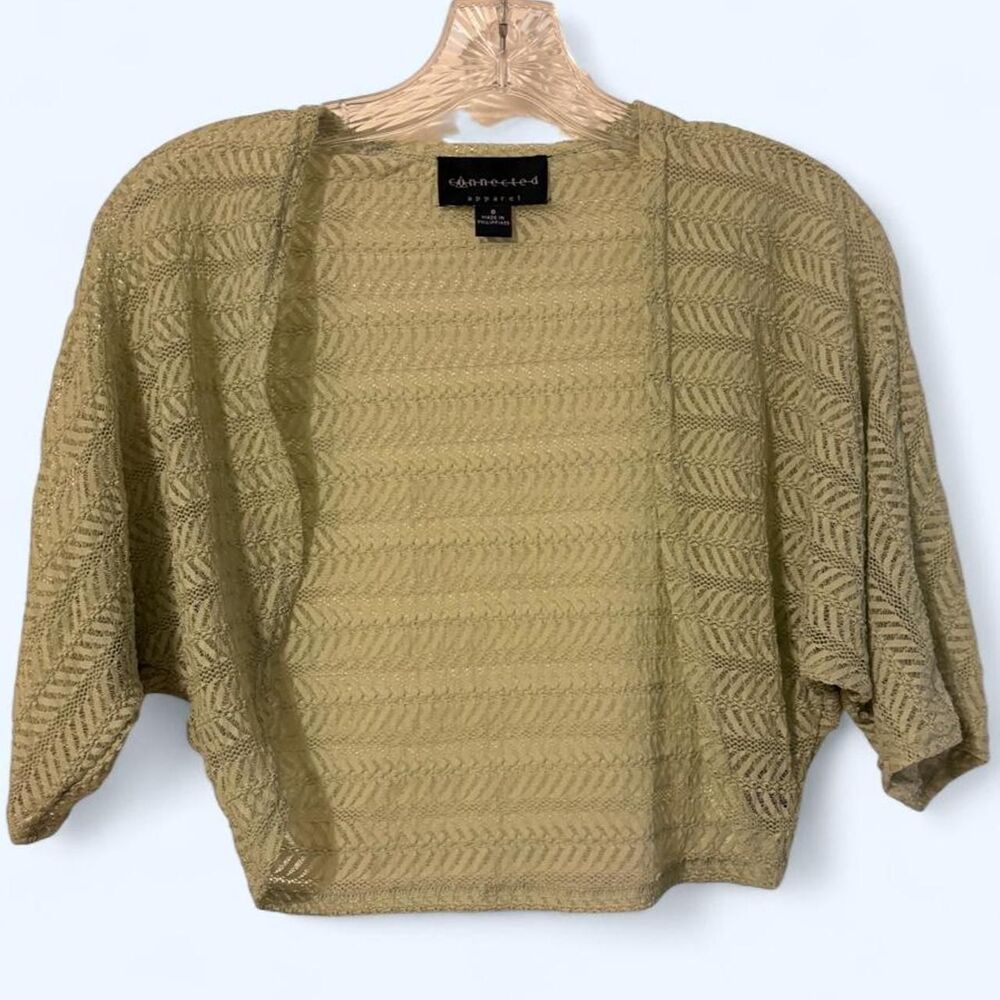 Vintage 90s Y2K fairycore cottagecore light green Connected shrug